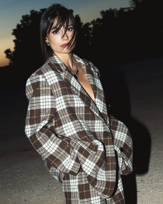 Giacca tartan lumina