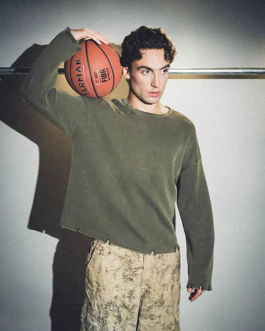 Maglione nativo verde