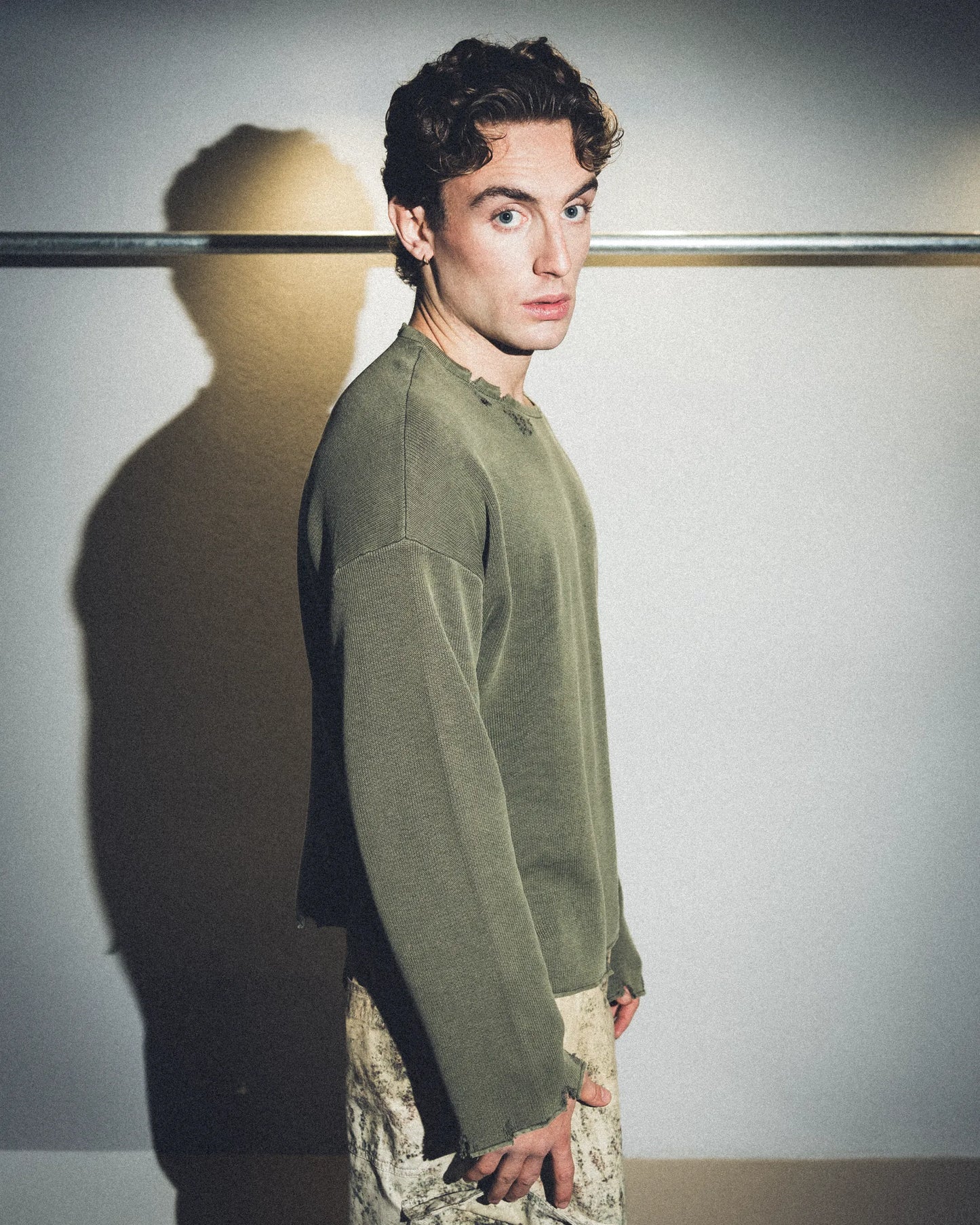 Maglione nativo verde