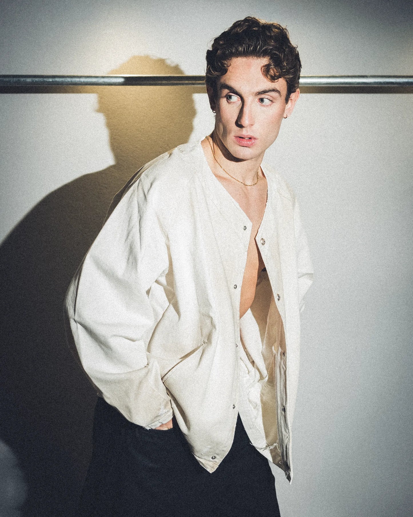 Giacca denim Formy studio white