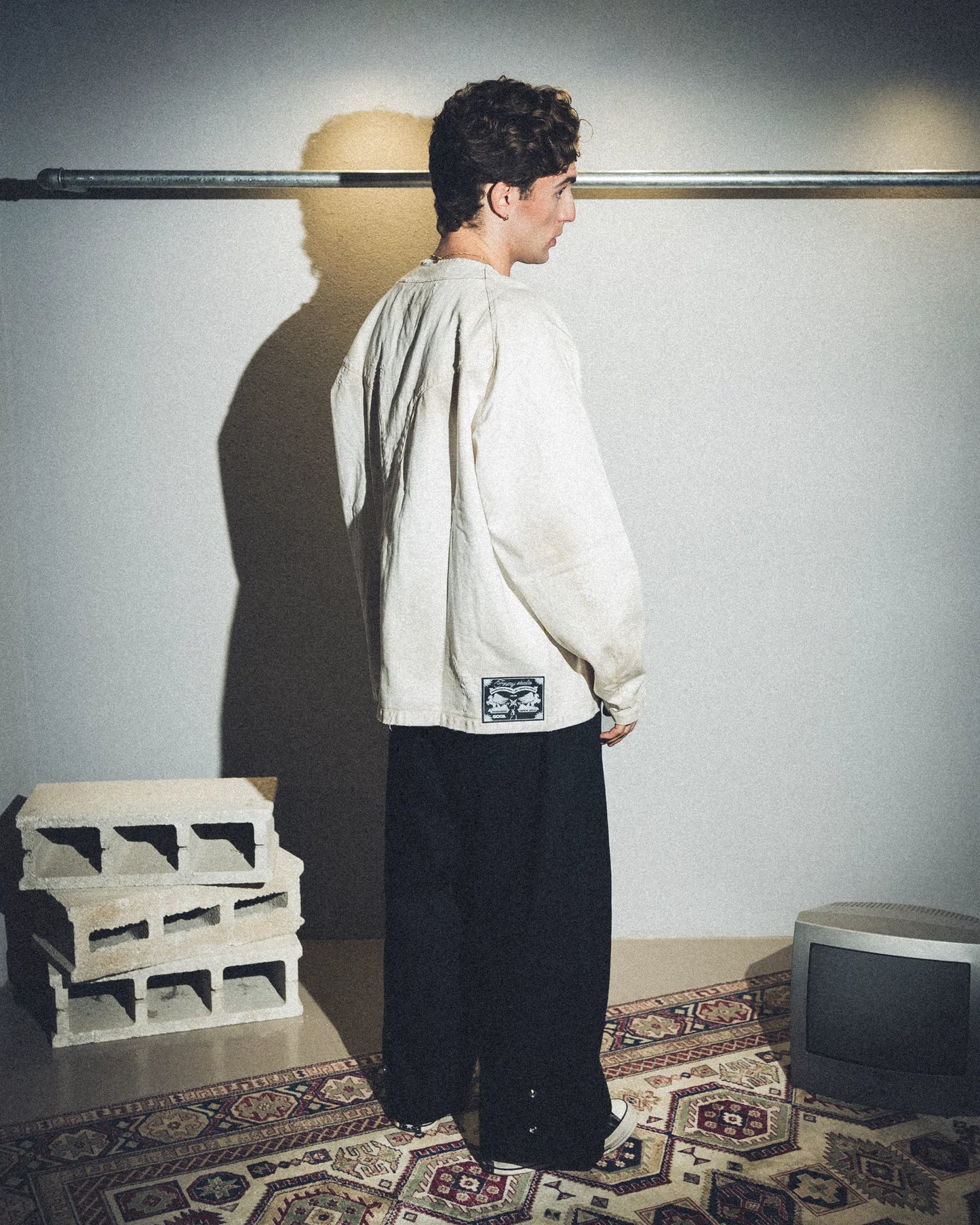 Giacca denim Formy studio white