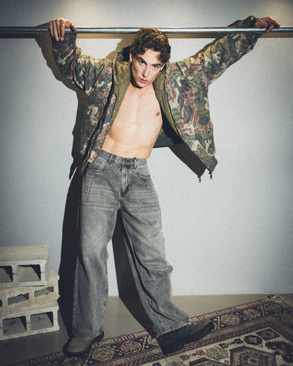 Jeans baggy Channell97 grigio