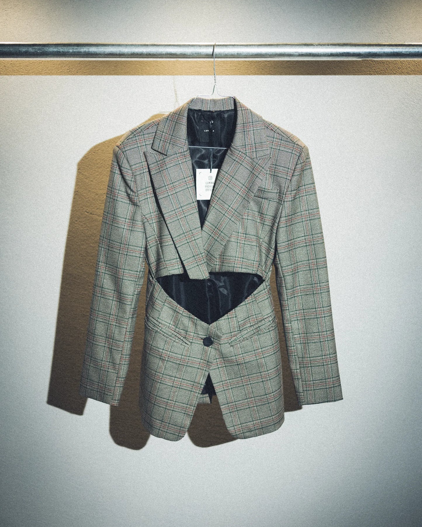 Blazer tartan lumina