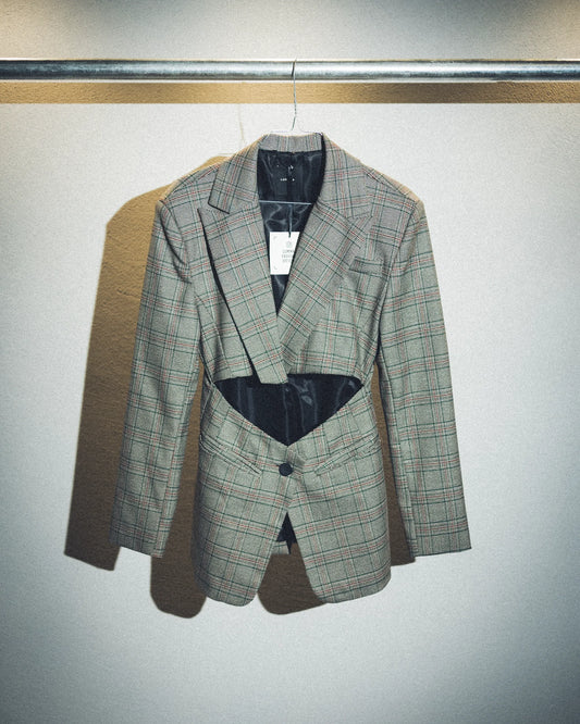 Blazer tartan lumina