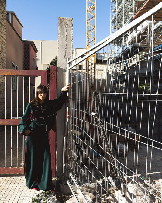 Tuta verde/bordeaux lumina (Pantalone)